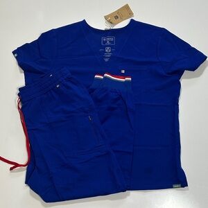 Mediclo Royal Blue scrubs XXL